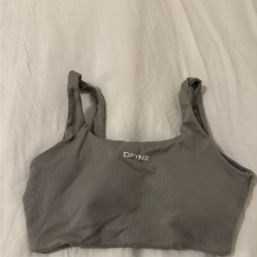 DFYNE olive Sports Bra